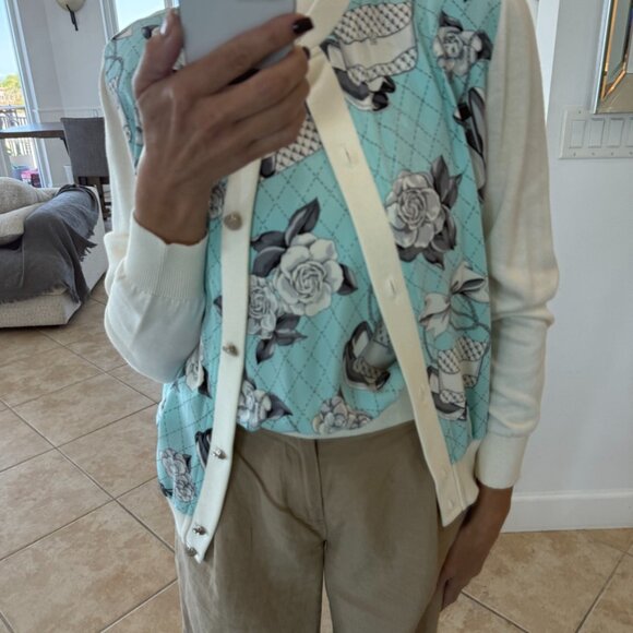 Saks Fifth Avenue Sweaters - Saks Fifth Avenue Vintage Cardigan and Shell Set Silk